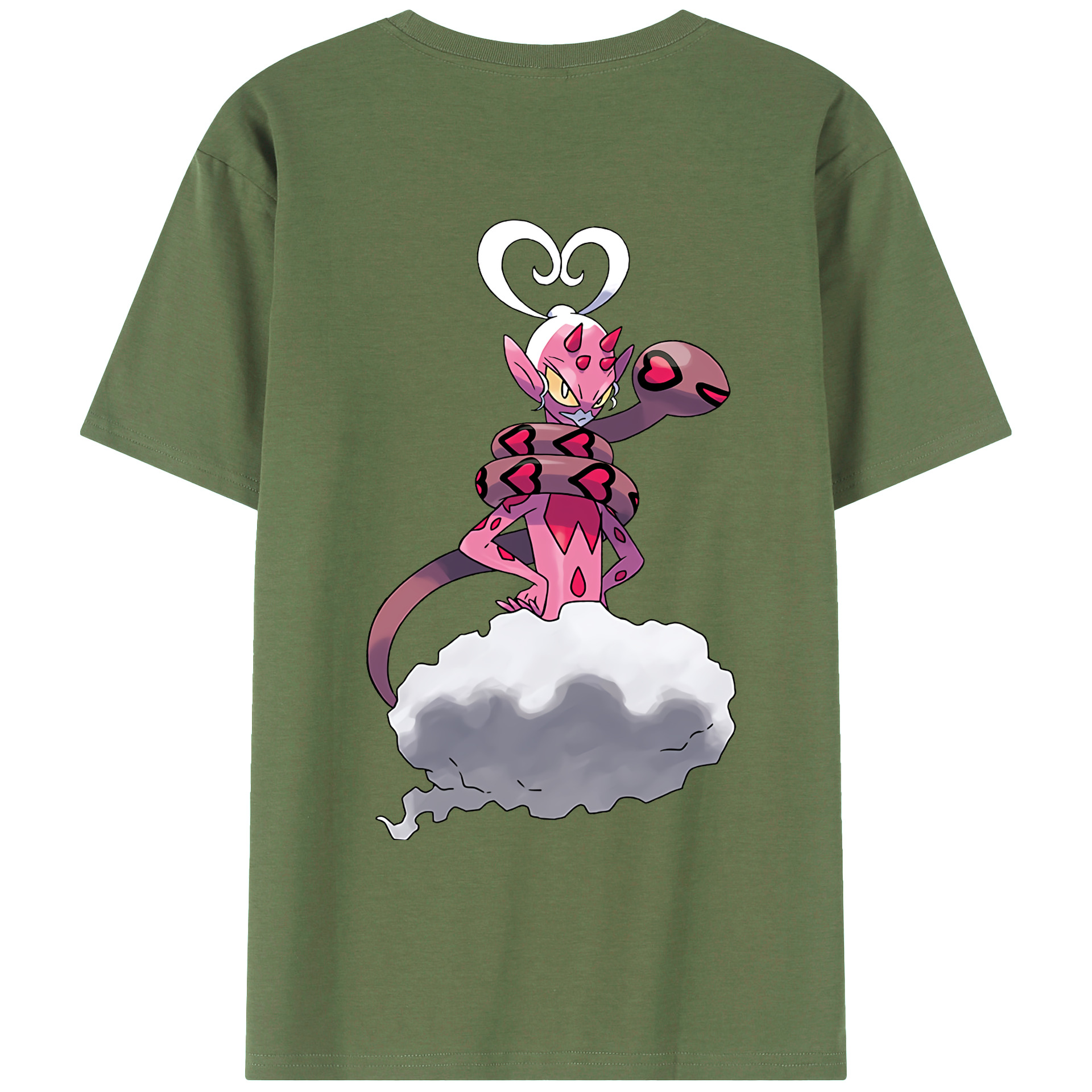 （画像用） ポケットモンスター Pokémon 綿100％ メンズ半袖Tシャツ（バックプリント） 通気性